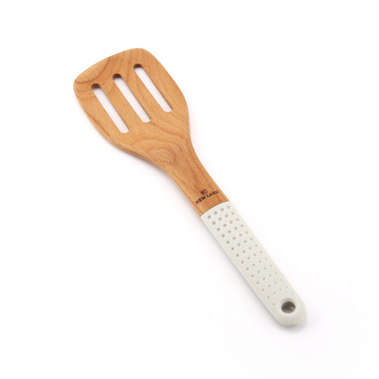 کفگیر چوبی شیاردار نیولند مدل NL-2863