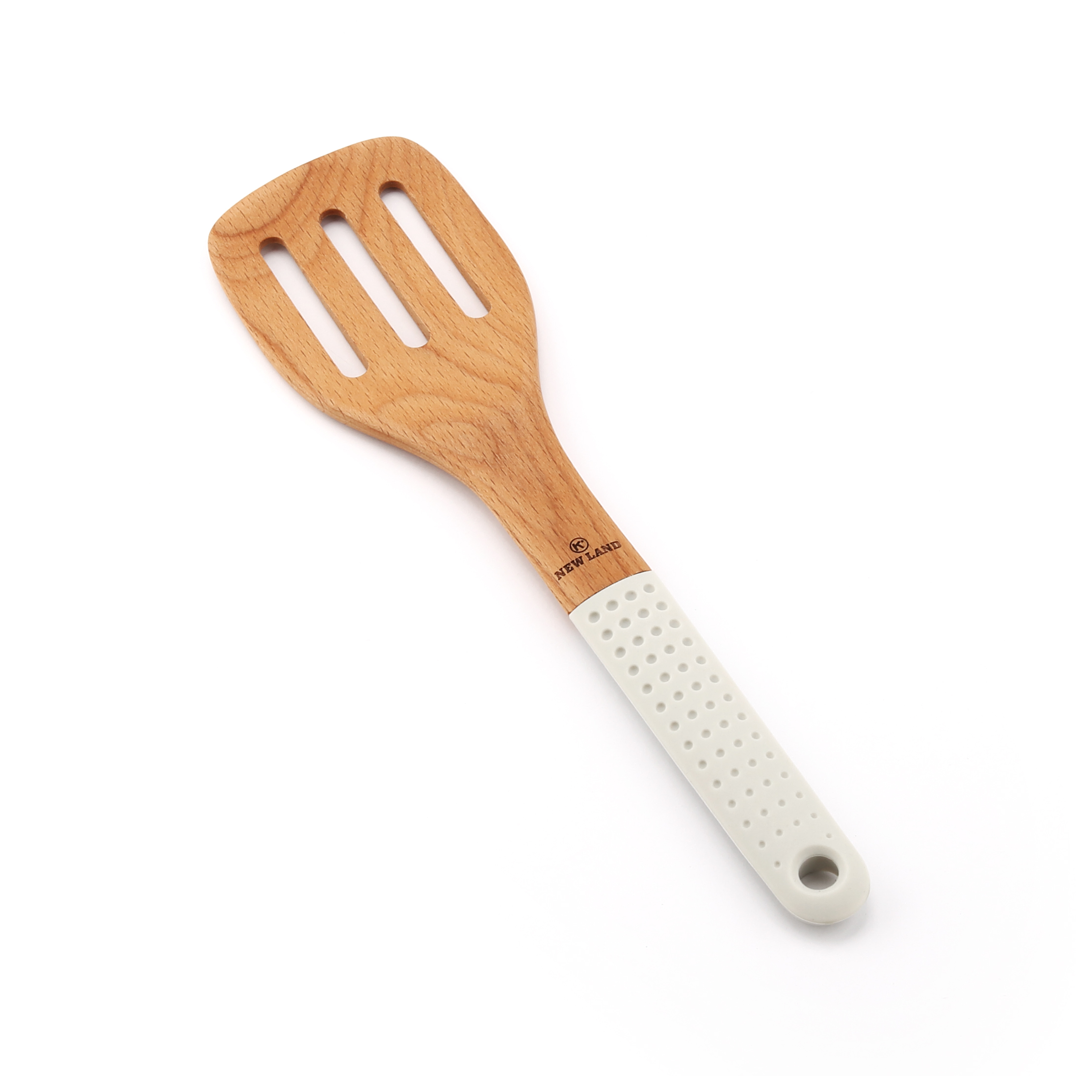 کفگیر چوبی شیاردار نیولند مدل NL-2863