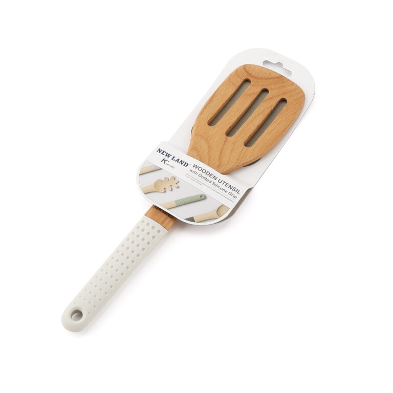 کفگیر چوبی شیاردار نیولند مدل NL-2863