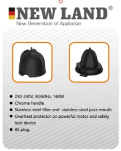 Newland Citrus Juicer NL-3097BL