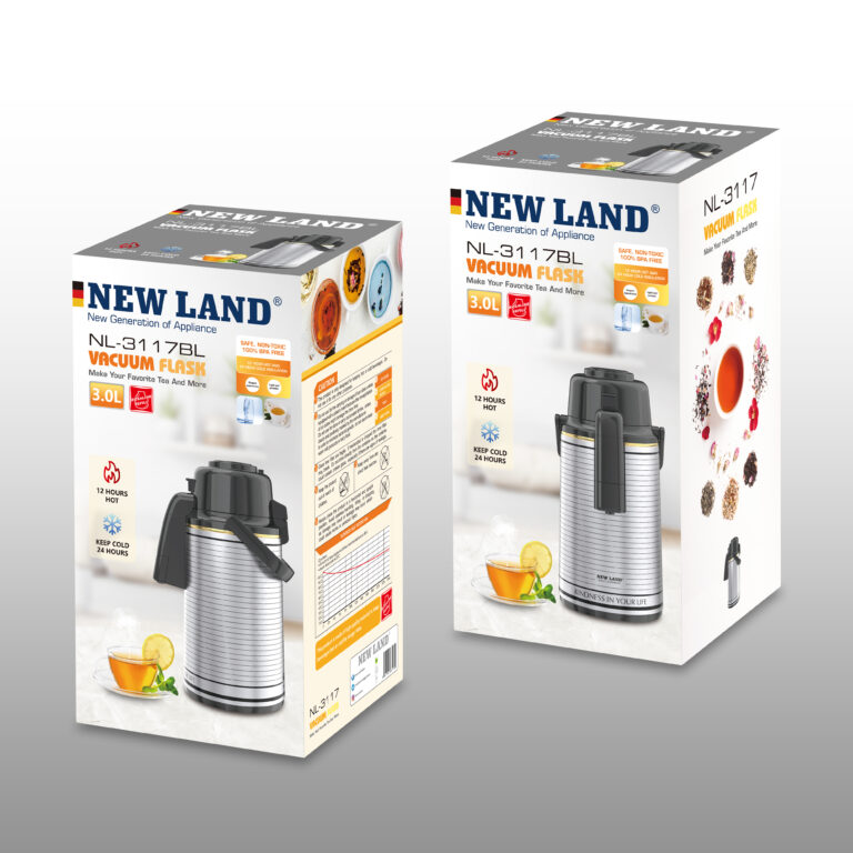 فلاسک پمپی نیولند مدل NL-3117 ظرفیت 3.0 لیتر